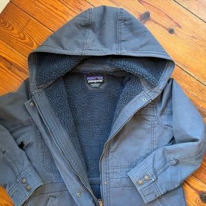 Patagonia Prairie Down Parka. Smolder blue.